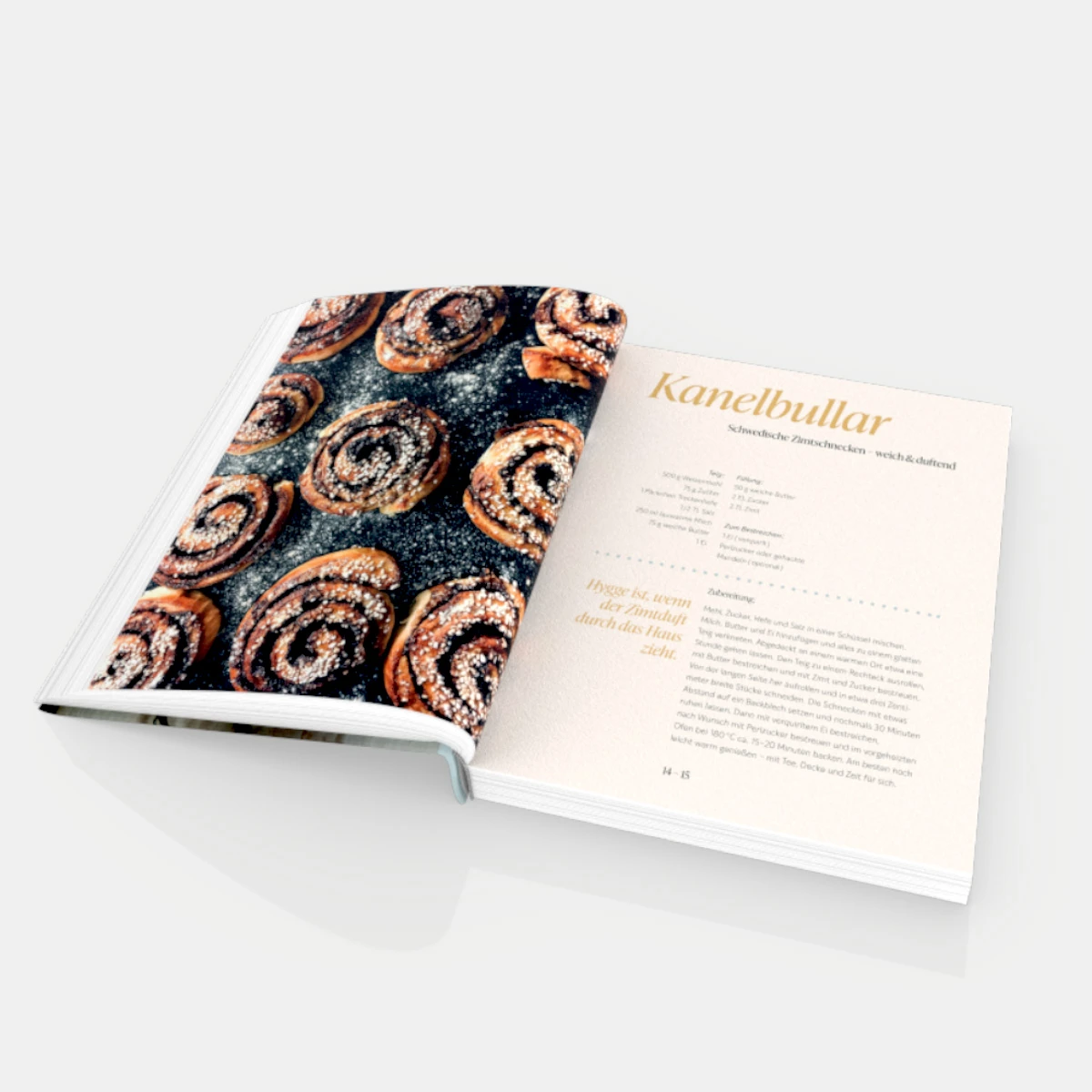 Buchgestaltung Kochbuch hyggelige Küche